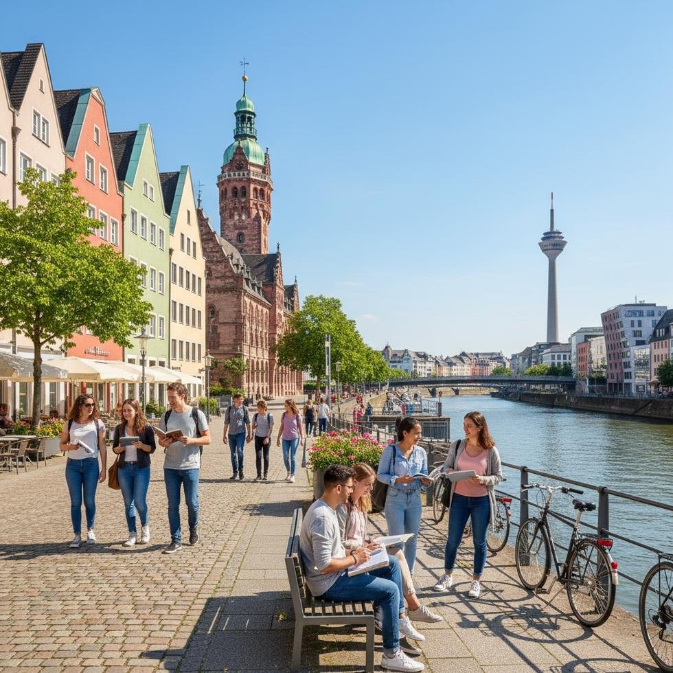 Düsseldorf Almanya dil okulları fiyatları