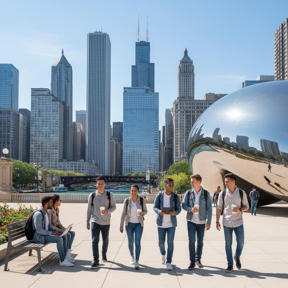 Chicago Amerika dil okulları fiyatları