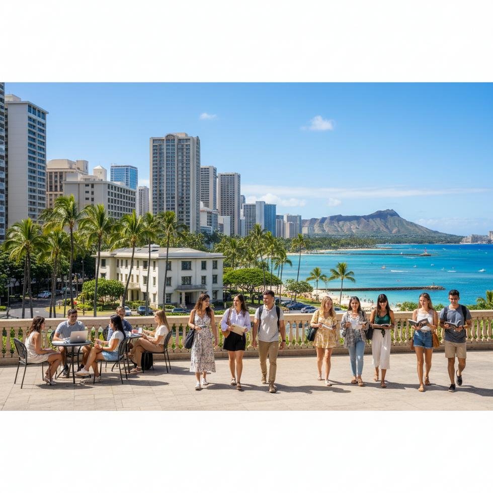 Honolulu (Hawaii) Amerika dil okulları fiyatları