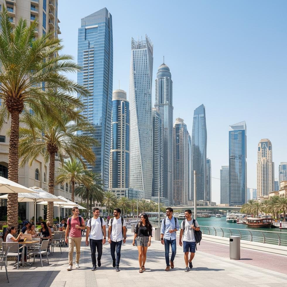 Dubai Marina Birleşik Arap Emirlikleri dil okulları fiyatları