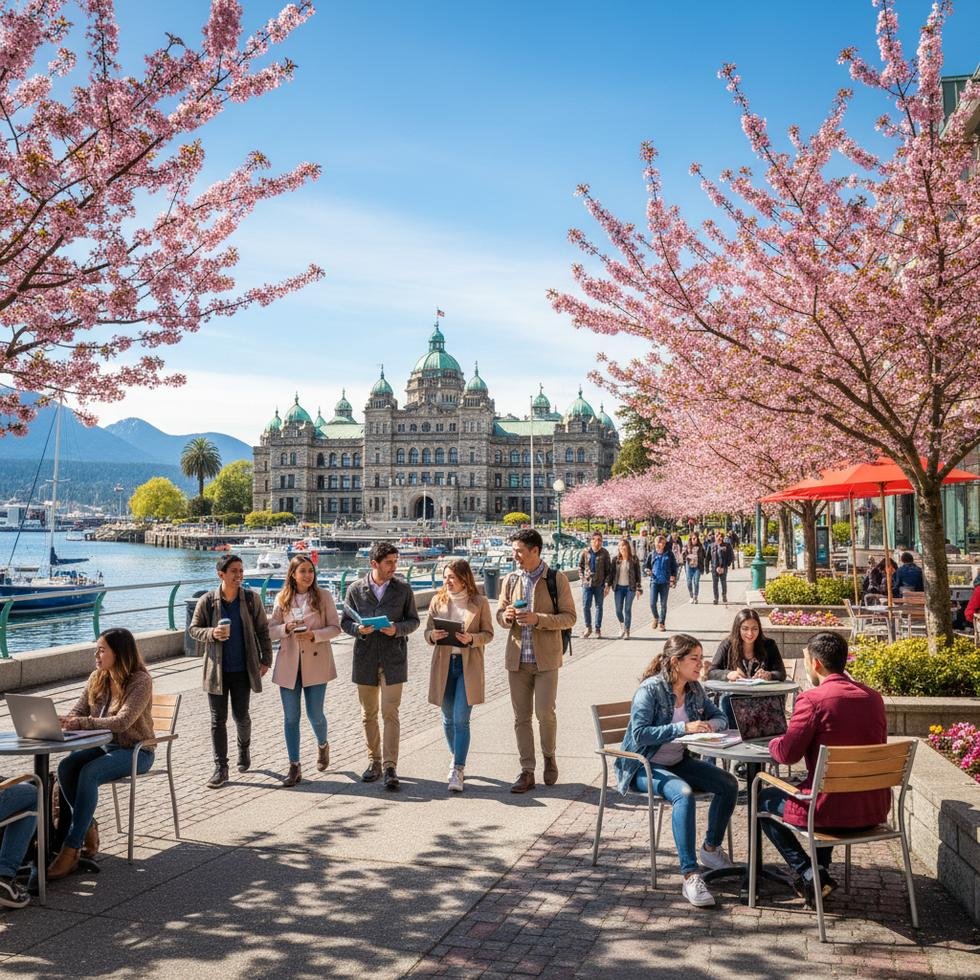 Victoria Kanada dil okulları fiyatları